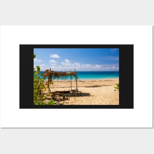 Sandy Beach of Tropical Island Posters and Art